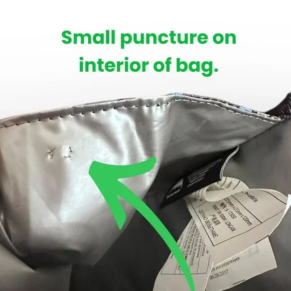 Burton Snowboards Insulated Lunch Bag Forest Print - Small Puncture on Interior - Picture 4 of 16